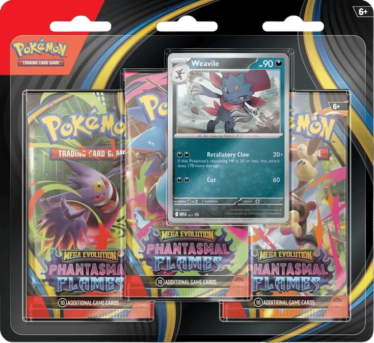 Phantasmal Flames 3-Pack Blister - Weavile