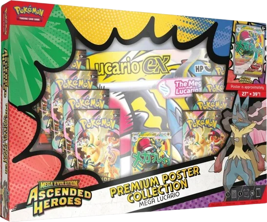 Ascended Heroes Premium Poster Collection - Mega Lucario