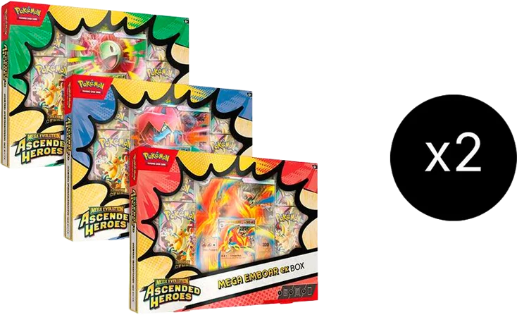 Ascended Heroes Mega ex Boxes Case