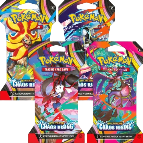 Chaos Rising Sleeved Booster Pack Art Bundle (Set of 4)