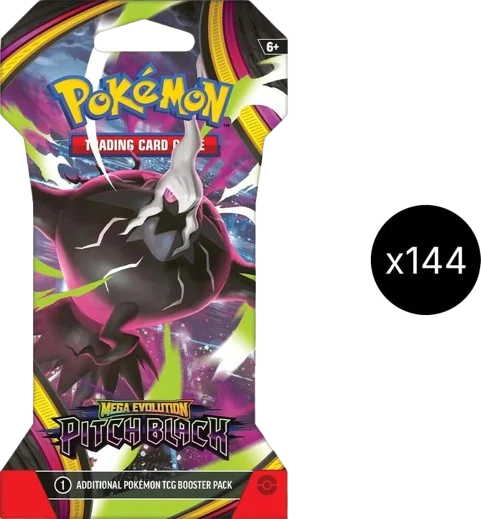 Pitch Black Sleeved Booster Case