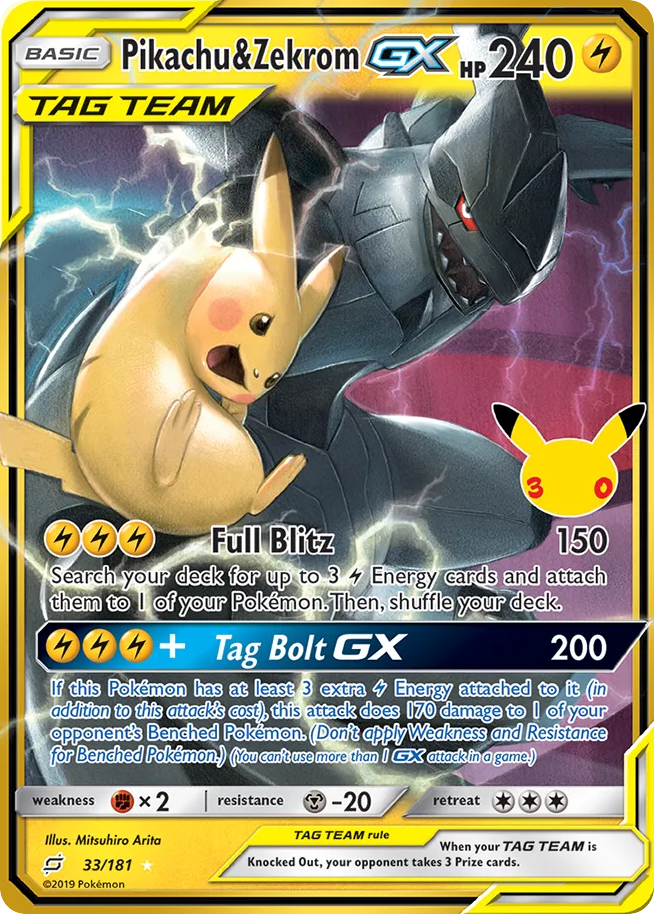 Pikachu & Zekrom-GX