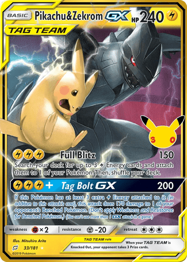 Pikachu & Zekrom-GX