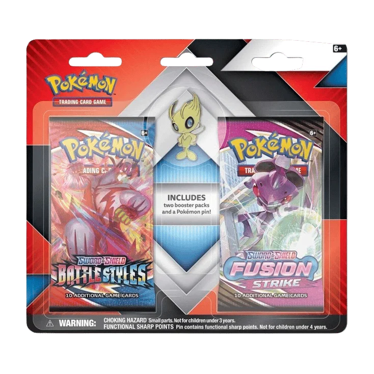 2 Booster Packs & Celebi Collector's Pin