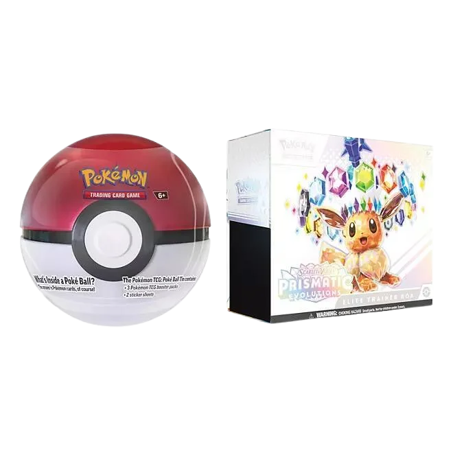 Prismatic Evolutions Elite Trainer Box and Poké Ball (Sam's Club)
