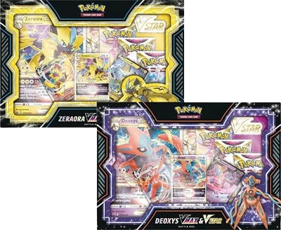 Deoxys/Zeraora VMAX & VSTAR Battle Box (Set of 2)