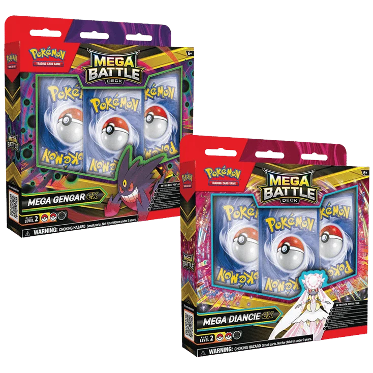 Mega Battle Deck: Mega Gengar ex/Mega Diancie ex (Set of 2)