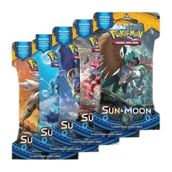 Sun & Moon Sleeved Booster Pack Art Bundle (Set of 5)