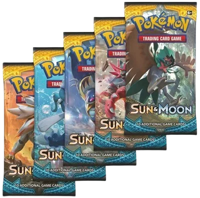 Sun & Moon Booster Pack Art Bundle (Set of 5)