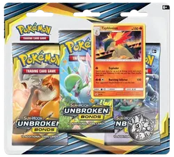 Unbroken Bonds 3-Pack Blister - Typhlosion