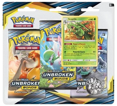 Unbroken Bonds 3-Pack Blister - Sceptile