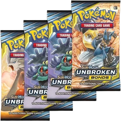 Unbroken Bonds Booster Pack Art Bundle (Set of 4)