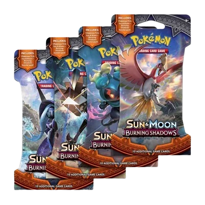 Burning Shadows Sleeved Booster Pack Art Bundle (Set of 4)