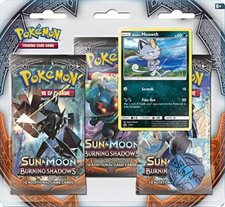 Burning Shadows 3-Pack Blister - Alolan Meowth