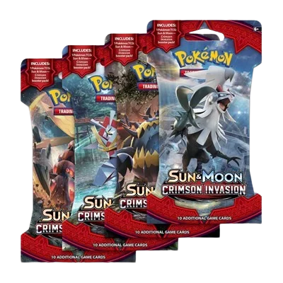 Crimson Invasion Sleeved Booster Pack Art Bundle (Set of 4)
