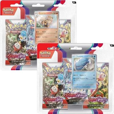 Scarlet & Violet 3-Pack Blister (Set of 2)