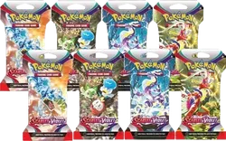 Scarlet & Violet Sleeved Booster Pack Bundle (Set of 8)
