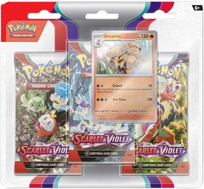 Scarlet & Violet 3-Pack Blister - Arcanine
