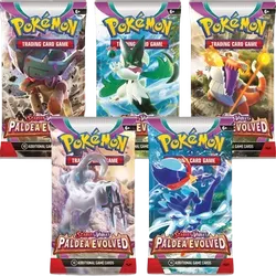 Paldea Evolved Booster Pack Art Bundle (Set of 5)