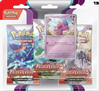 Paldea Evolved 3-Pack Blister - Tinkatink