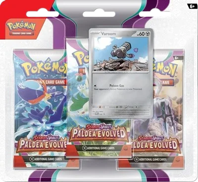 Paldea Evolved 3-Pack Blister - Varoom