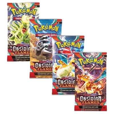 Obsidian Flames Booster Pack Art Bundle (Set of 4)