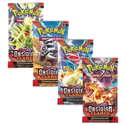 Obsidian Flames Booster Pack Art Bundle (Set of 4)
