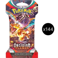 Obsidian Flames Sleeved Booster Pack Case