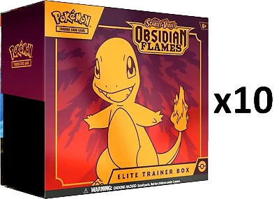 Obsidian Flames Elite Trainer Box Case