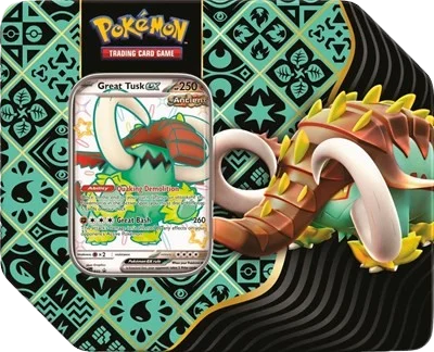 Paldean Fates Tin - Great Tusk ex