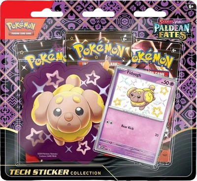 Paldean Fates Tech Sticker Collection - Fidough