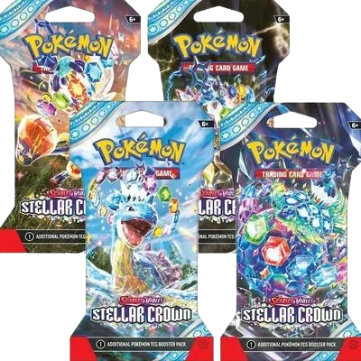 Stellar Crown Sleeved Booster Pack Bundle (Set of 4)
