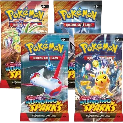 Surging Sparks Booster Pack Art Bundle (Set of 4)
