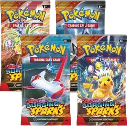 Surging Sparks Booster Pack Art Bundle (Set of 4)