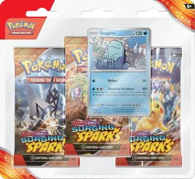 Surging Sparks 3-Pack Blisters - Quagsire