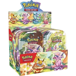 Prismatic Evolutions Mini Tin Display