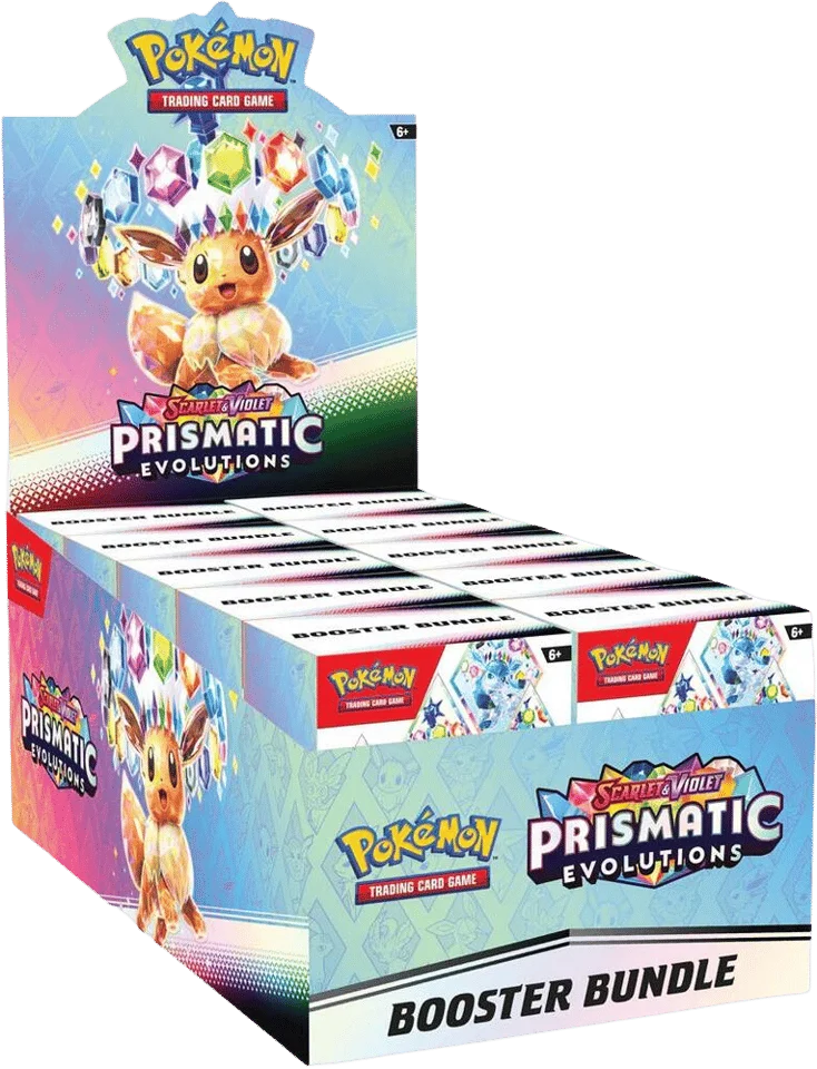 Prismatic Evolutions Booster Bundle Display