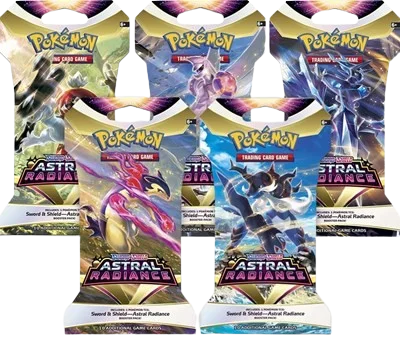 Astral Radiance Sleeved Booster Pack Art Bundle (Set of 5)