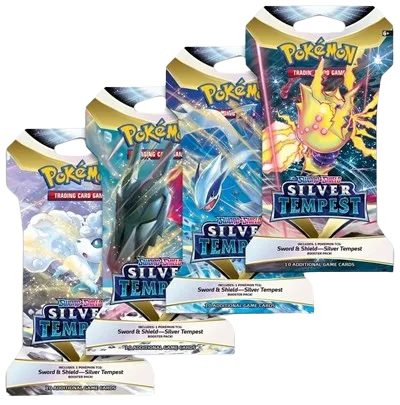 Silver Tempest Sleeved Booster Pack Art Bundle (Set of 4)