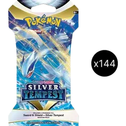 Silver Tempest Sleeved Booster Pack Case