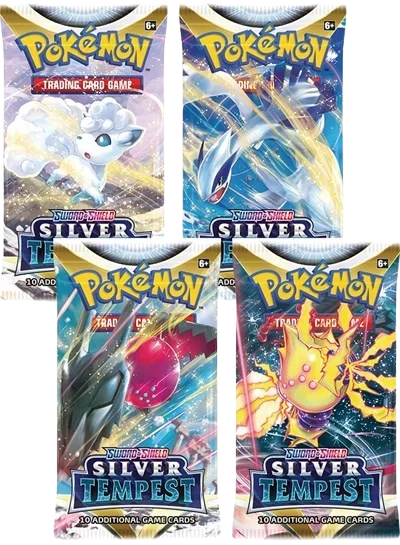 Silver Tempest Booster Pack Art Bundle (Set of 4)