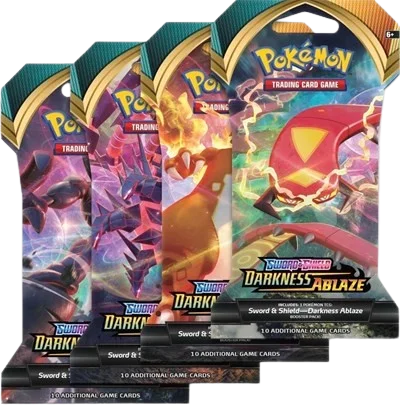 Darkness Ablaze Sleeved Booster Pack Art Bundle (Set of 4)