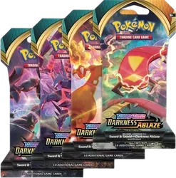 Darkness Ablaze Sleeved Booster Pack Art Bundle (Set of 4)