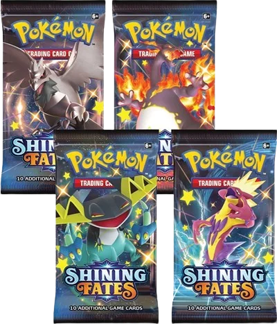 Shining Fates Booster Pack Art Bundle (Set of 4)