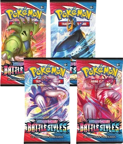 Battle Styles Booster Pack Art Bundle (Set of 4)