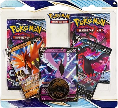 Chilling Reign 2-Pack Blister - Galarian Zapdos V, Articuno V, Moltres V