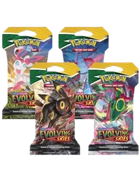 Evolving Skies Sleeved Booster Pack Art Bundle (Set of 4)
