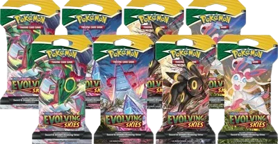 Evolving Skies Sleeved Booster Pack Bundle (Pack of 8)