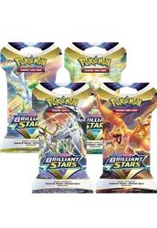 Brilliant Stars Sleeved Booster Pack Art Bundle (Set of 4)