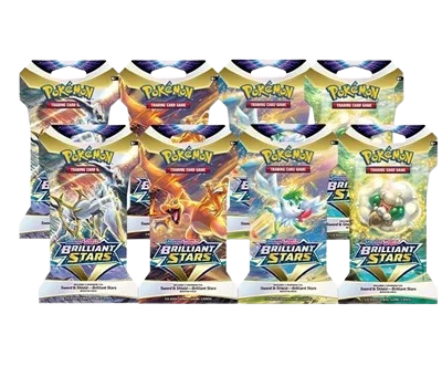Brilliant Stars Sleeved Booster Pack Art Bundle (Set of 8)